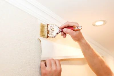 Pose de papier peint à Irles — revêtements muraux et toiles de verre